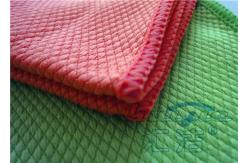 China Polyester Waffle Microfiber Glass Cleaning Cloth Super Clean For Window supplier
