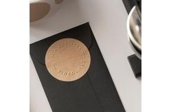 China 1.5in Garments Embossed Printable Self Adhesive Labels Recycled Paper Sticker Printing supplier
