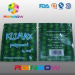 3g KUSH Customized Three Side Seal Herbal Packaging k Bag for sale