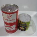 Food Grade Cylindrical water proof Paper Composite nut Cans , Aluminium Foil Peel Lid
