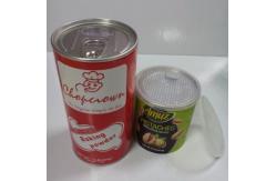 China Food Grade Cylindrical water proof Paper Composite nut Cans , Aluminium Foil Peel Lid supplier
