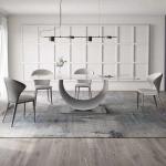 Modern Rectangular Dining Table Chair Sets Nordic Marble Top Dining Set