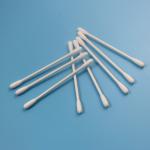 Biodegradable Paper Stick Industrial Cleaning Cotton Swab Big Round Head for sale