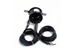China 40A Through Hole Slip Ring Aluminum Alloy Sandblasting Oxidation Black Material supplier