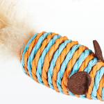 Feather Teaser Cat Toy Wand With Wand Kitten Playing 42x7x5cm for sale