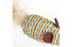 China Feather Teaser Cat Toy Wand With Wand Kitten Playing 42x7x5cm supplier