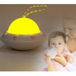 4 LED Beads UFO Night Light 2W 1250mAh Battery Warm White light for sale