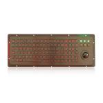 IP65 Industrial Keyboard With Trackball Backlight Waterproof Keyboard for sale
