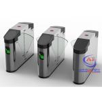 Automatic Fingerprint Turnstile Flap Barrier Gate RFID Access Control For Banks / Hotels for sale