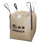 Beige Four-panel Big PP Container Bag FIBC with side seam loops for sale