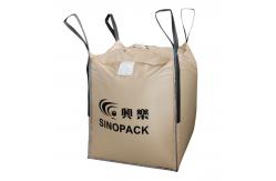 China Beige Four-panel Big PP Container Bag FIBC with side seam loops supplier