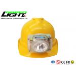 Transparent Case 15000lux ABS 385LUM LED Miners Cap Lamp for sale