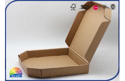 China Custom Printed Kraft Paper Pizza Box Food Grade Corrugated Material supplier