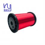 High Temperature Copper Magnet Wire Red Color 0.04mm Hot Wind Self Adhesive for sale