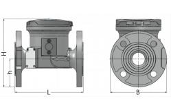 China M5 Ultrawater Serials Ultrasonic Water Meter DN50 - DN300 Class 1 supplier