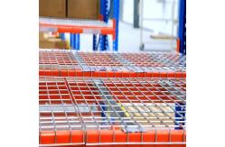 China Safety Steel Perforated Waterfall Wire Mesh Decking For Pallet Racking supplier