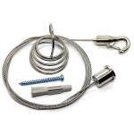 Adjustable Height Hooks Cable Gripper Use With Wire Rope To Hang Acoustic Panels for sale