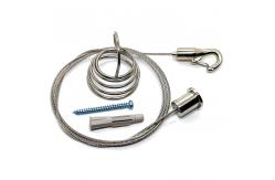 China Adjustable Height Hooks Cable Gripper Use With Wire Rope To Hang Acoustic Panels supplier