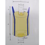 Humidity Resistant Foldable Big Bag FIBC PP Circular Bulk Bag For Mineral for sale