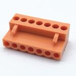 Orange 300V 2-24 poles Plug-In Terminal Block Female Panel Mounted for sale
