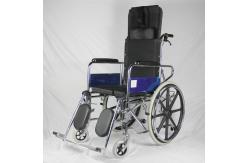 China Multi - Function Aluminum Manual Wheelchair With Detachable Elevating Footrest U Shape Commode Seat supplier