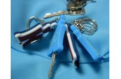 China Novelty Personalized Promotional Gifts Imprinted Logo PVC Keychain With LED Light supplier