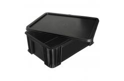 China SMT Rack Black PCB Storage ESD Safe Plastic Boxes Bins Glossy Lamination supplier