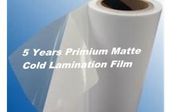 China Images Protection Matt Cold Laminating Film 1.2mm Moisture Resistant supplier