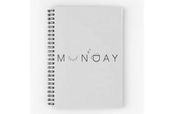 China 90gsm Woodfree Recycled Paper Notebook Wire O Spiral Custom Logo 60sht supplier