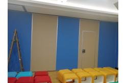 China Conference Rooom Sliding Partition Walls Sound Proof Materials No Need Floor Track supplier
