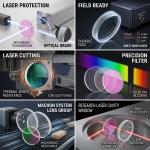 Customized Laser Cutting Spherical Optical Glass Lens Protective Windows BK7