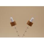 Bamboo Collar Essential Oil Dropper 18mm With Printing Scale Glass Pipette for sale