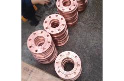China Yellow Transparent Coating Copper Nickel Flange with Excellent Durability supplier