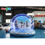 Giant Inflatable Snow Ball Party Bubble Dome Blow Up Christmas Snow Globe For Event for sale