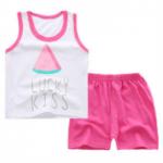Random combination wholesale Multiple patterns sleeveless boy set clothing