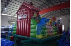 China Scarecrow Themed PVC Bouncy Castle , Inflatable Farm Fun Kids Bounce House supplier