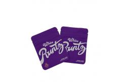China Custom Mylar weed Bags Digital Printing Resealable With Child Resistant Zipper supplier