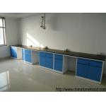 School Chemical Steel Lab Furniture , Hanging Cabinet Lab Tables Work Benches for sale