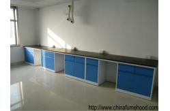 China Customized Science Lab Benches 2 Layers Reagent Shelf H / C Steel Frame supplier