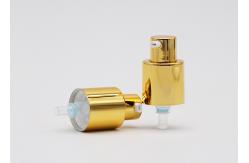 China Treatment Lotion Pump For Bottles Shiny Silver 22mm Cosmetic Foam Pump supplier