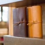 A5 Vintage Leather Bound Journal , Soft Travel Notes Journal For Men Present for sale