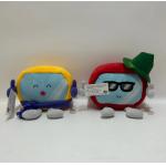 Customizable 14cm Red And Yellow Cable Car Mascot Plush Dolls for sale