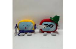 China Customizable 14cm Red And Yellow Cable Car Mascot Plush Dolls supplier