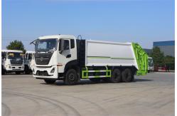 China Cheaper Dongfeng Truck 6x4  12CBM Compactor Garbage Truck Belt Back  Hanging Barrel supplier