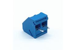 China HQ330-5.0mm Pitch Pluggable Screw Terminal Blue 2P Wire Connector supplier