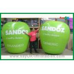 Custom Green Inflatable Products Inflatable Apple For Advertisement for sale