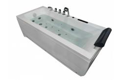 China 5 Foot Rectangular 2 Person Corner Bathtub 1700x650mm With Video supplier