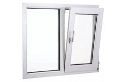 China European Style Double Glazed Tilt And Turn PVC Windows Customized Glass And Accessaries supplier