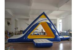 China Trampoline Inflatable Water Sports , Floating Water Slide Combo For Kid supplier