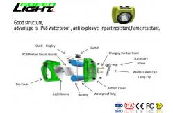 China Li - Ion Battery Cree Led Rechargeable Headlamp Light 13000lux Waterproof IP68 supplier